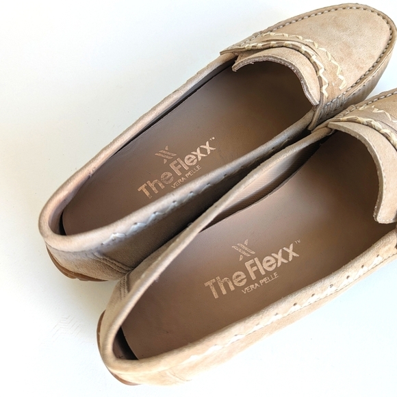 The Flexx Ralf Loafer Beige Italian Suede Active Slip-On Shoes w/Box sz 8 - Picture 6 of 11